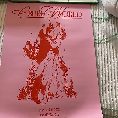 Official Cruel World Festival Poster 2022 Morrissey Bauhaus Devo Blondie  NIP • $49.99