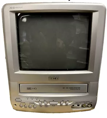 RCA 9  Color TV/VCR Combo VHS Retro CRT TV Gaming Television T09085 Parts Repair • $39.95