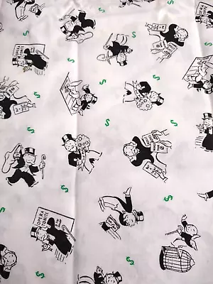 Hasbro Monopoly Game Sewing Fabric 1 Yard X 44  From Spectrix 1998 • $14.88