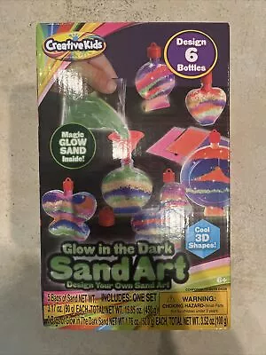 Creative Kids Glow In The Dark Sand Art Design 6 Bottles Magic Glow Sand • $8.99