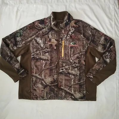 Mossy Oak Break Up Infinity Camo Full Zip Softshell Jacket Mens Size 2XL • $21