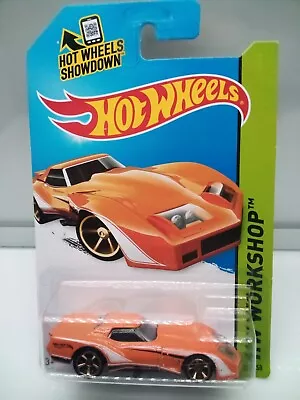 Hot Wheels Mainline / '76 Greenwood Chevy Corvette C3 - Orange - Model Car X1 • $24.72