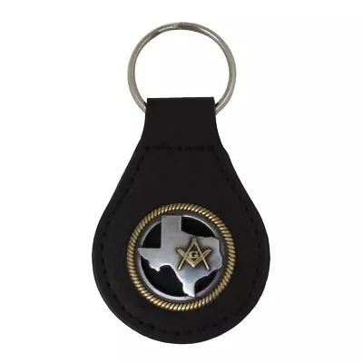 TX Free Mason Car Keyfob Metal Key Chain Masonic Keyring Gift Keychain Ring Fob • $17.49