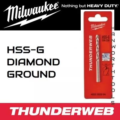 Milwaukee Drill Bits For Metal Steel Thunderweb HSS Ground Alloy HSS-G Multi Set • £4.19