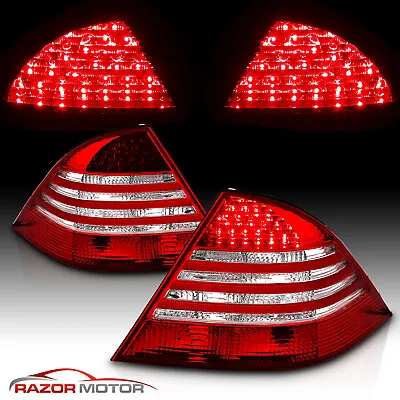 $122.79 • Buy 2000-2006 Mercedes-benz W220 S-Class S430 S500 S600 S550 Red LED Tail Lights Set