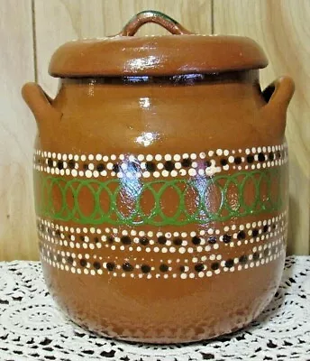 Tlaquepaque Ollas De Barro Mexican Red Clay Bean Pot 5 Quarts • $44.99