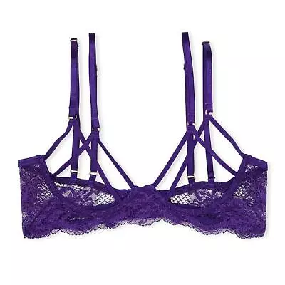 Victoria's Secret Very Sexy Open Cup Bra S*Brilliant Purple* NEW! • $24.99