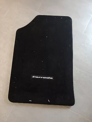 VW Corrado G60 VR6 Black Carpet Floor Foot Mats Corrado Logo Genuine Votex OEM • $86.31