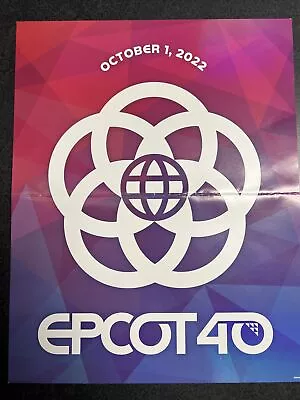 Epcot 40 Birthday Celebration Poster - October 1 2022 • $9.95