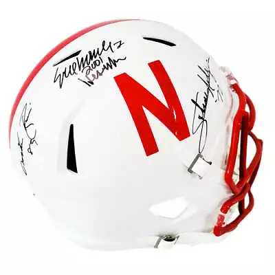 Rodgers/Rozier/Crouch Signed Nebraska Cornhuskers Speed Full-Size Football Helme • $264.95