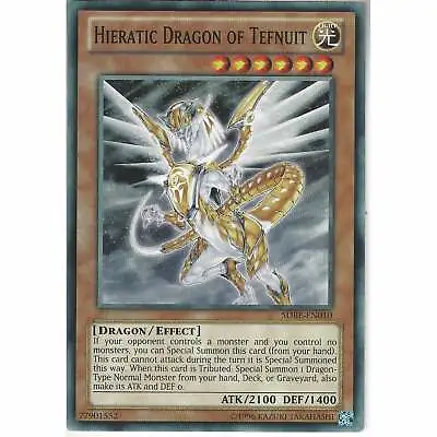 SDBE-EN010 Hieratic Dragon Of Tefnuit Unlimited Common YuGiOh Trading Card Game • £0.99