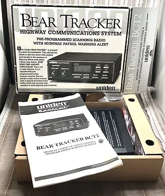 Vintage Uniden Bear Tracker Model BCT-2 Mobile Scanner Scanning Radio • $39.99