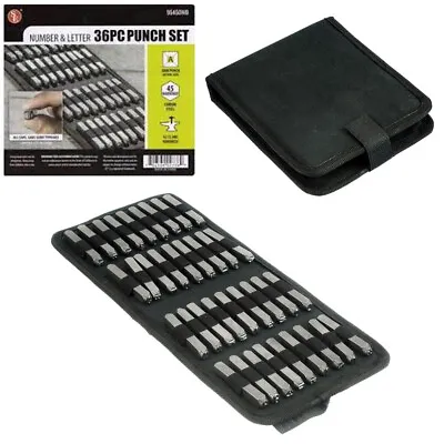 36 Pc Set Metal Marking Stamp Letters Numbers 6mm Hand Punches Stamping Craft • $23.27