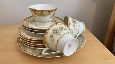 £25 • Buy Vintage Noritake Afternoon Tea Set Including Cups, Plates And Tea Tray