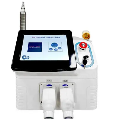 1064/755/808nm Diode Laser Painless Hair Removal Machine Pico Laser Tattoo 2IN1 • $915.95