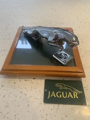 Jaguar Bonnet Emblem Motif Logo Vintage On Display Stand 25+ YO British Leyland • £75