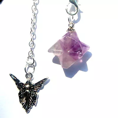 Powerful 3/4 Inch Merkabah Merkaba Crystal Healing Pendulum Dowser Angel Charm  • £6.99