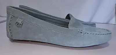 Ugg Suede Flores Light Blue Moccasin Driving Shoes Size 6.5 • $24.97