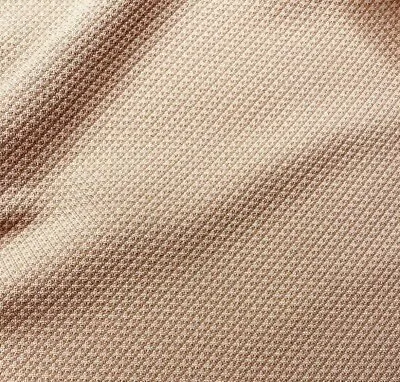 £6.99 • Buy Stretch Jacquard Fabric Small Figured Beige Colour 55  Wide Medium Thickness