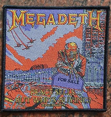 £3.89 • Buy Megadeth Peace Sells But Who's Buying Off Licensed Patch 10cm X 10cm FREE P&P