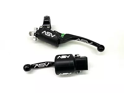 ASV F4 Clutch & Brake Lever Set W/ Dust Covers Kawasaki KX250F KX450F KX 450 NEW • $219.95