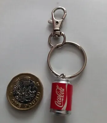 Mini Coca Cola Drink Can  Clip On To Keys Or Bag. • £3