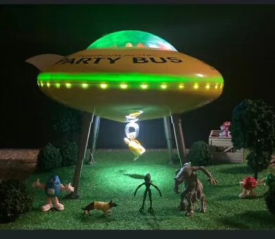 MENARDS OPERATING M&Ms UFO SCENE ANIMATED BUILDING ACCESSORY! O GAUGE TRAIN • $173