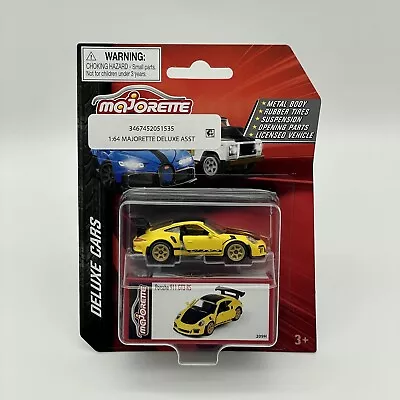 2023 Majorette Porsche 911 GT3 RS HTF Excellent Yellow Deluxe Asst 1:64 • $12.99