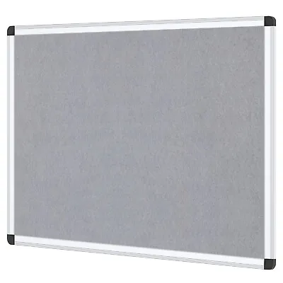 VIZ-PRO Notice Board Silver Aluminium Frame • £24.90