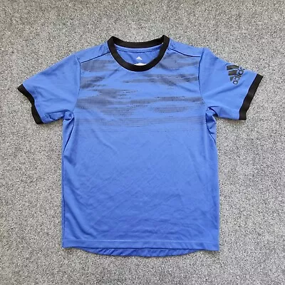 Adidas Shirt Mens XSmall Blue Adult Sports Polyester Crew Neck Adult Size XS • $19.88