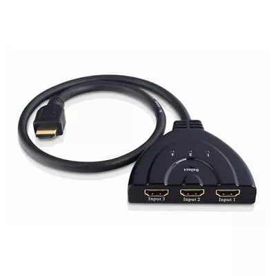 £20.39 • Buy Cable-Tex 3 Port HDMI SWITCH PIGTAIL AUTOSWITCH HD
