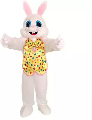 Easter Party Rabbit Costume Bunny Mascot Costume Adult Size Fancy Dress • $69.74