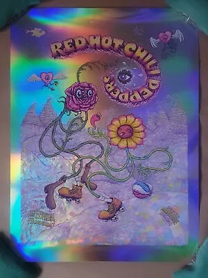 Red Hot Chili Peppers RAINBOW FOIL Poster /375 San Antonio Concert May 2023 *DMG • $115