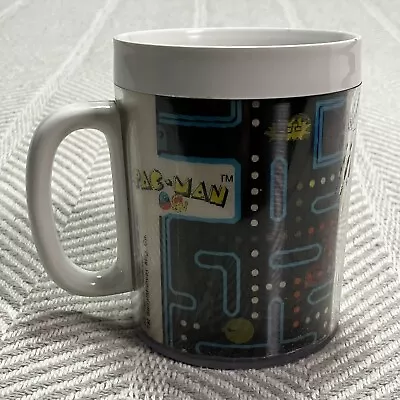 1980 Pac Man Lenticular Flasher Mug Thermo Serv Insulated Coffee Cup • $21.24