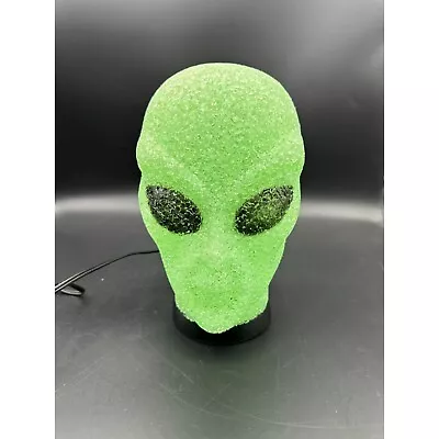 Green Alien Head Lamp Melted Plastic Night Light UFO EUC • $43.70