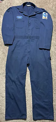 Vintage Sears Roebucks USA Made Coveralls Blue Work Wear Michael Myers Costume • $48.99