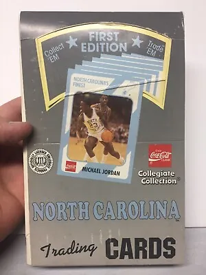 Vintage North Carolina Tarheels Collegiate Cards Box Rookie Star Michael Jordan • $84.99