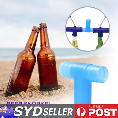 Beer Snorkel Funnel Drink Straw Connector For Party Bar (B Blue) • $8.89