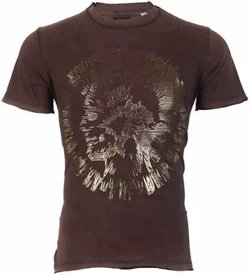 Diesel T Shirt Men's Size Large T MIREY/BROWN/WATCH VIDEO/ PLUS BRACELET • $31.95