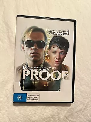 Proof (DVD 1991) Hugo Weaving Russell Crowe Region 4 Australian Film Picot • $9