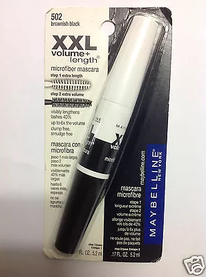 Maybelline Xxl Volume & Length Mascara # 502 Brownish Black New. • $15.26