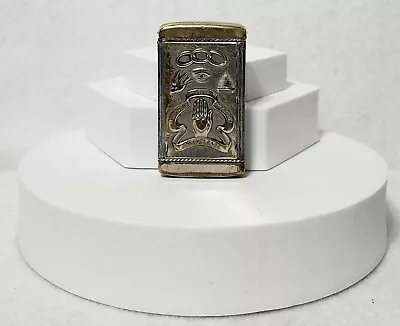 Vintage Silver Vesta Metal Oddfellows Match Safe Holder • $37