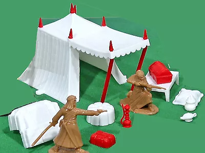 Marx Recast Arab Tent & Accessories - 54mm Toy Soldiers - Figures Not Included • $79.95