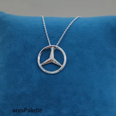 Mercedes Benz Necklace - 925 Silver Handmade • $48.95