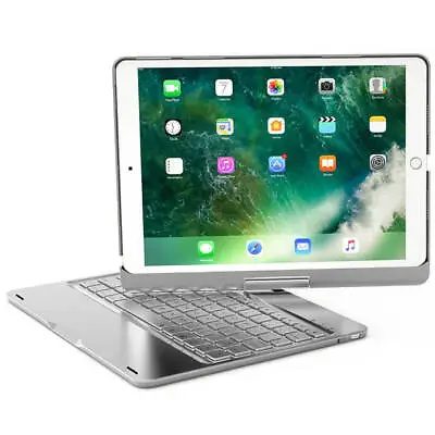 Keyboard Of IPad 9.7 Smart Slim LED Backlit 360 Degree Swivel Rotating  Wireless • £28.96