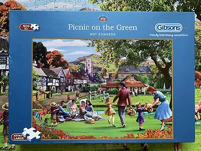 £2.49 • Buy Gibsons Picnic On The Green 500 XL Piece Jigsaw Puzzle