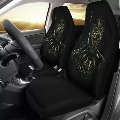Marvel Black Panther Car Seat Covers 2PCS Universal Auto Pickup Seat Protectors • $54.14