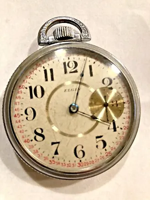 Vintage Elgin Natl. Watch Co. Pocket Watch • $269