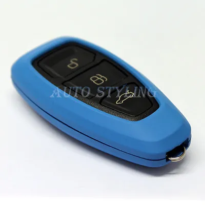 £11.16 • Buy Blue Key Cover Case For Ford Smart Key Remote Protector Shell Casing Bag Fob 39