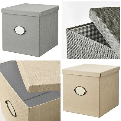 $32.45 • Buy Ikea KVARNVIK |  Storage Box Basket With Lid | Fits Expedit & Kallax Units